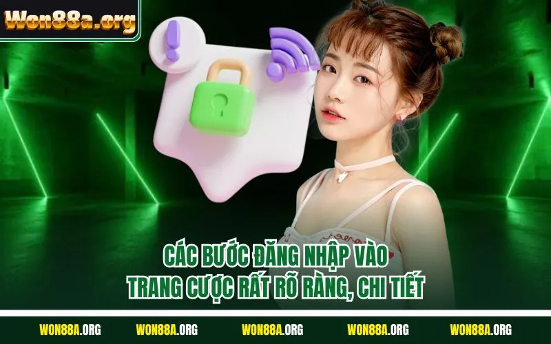 Các bước đăng nhập vào trang cược rất rõ ràng, chi tiết