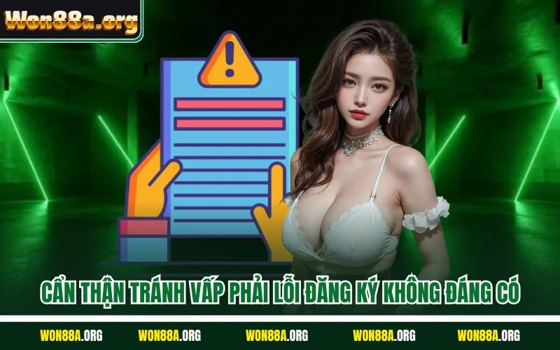 Cẩn thận tránh vấp phải lỗi đăng ký không đáng có