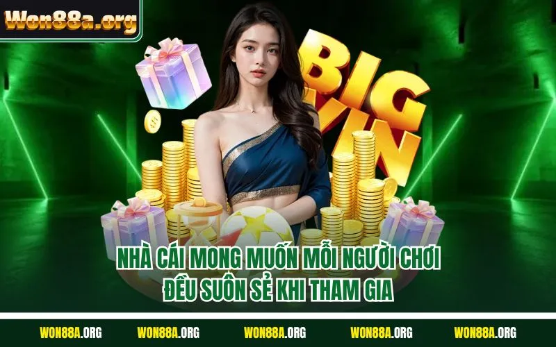 Nhà cái mong muốn mỗi người chơi đều suôn sẻ khi tham gia
