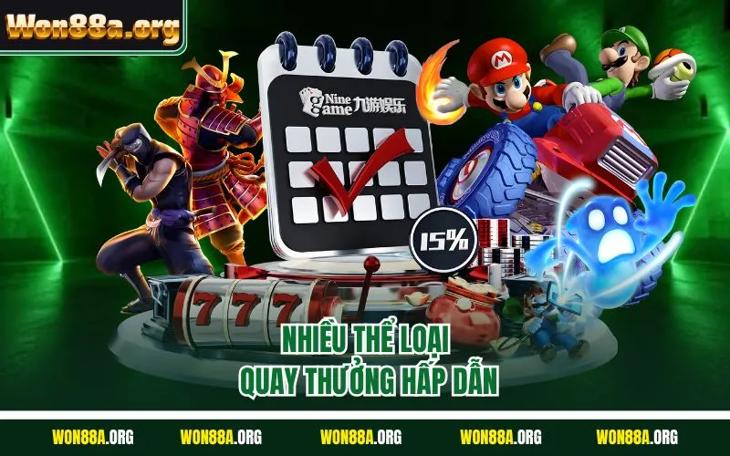 Nhiều thể loại quay thưởng hấp dẫn