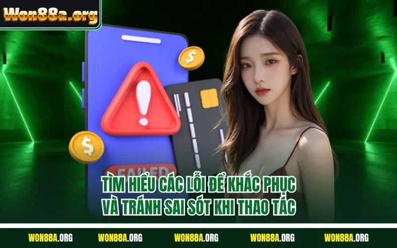 Tìm hiểu các lỗi để khắc phục và tránh sai sót khi thao tác