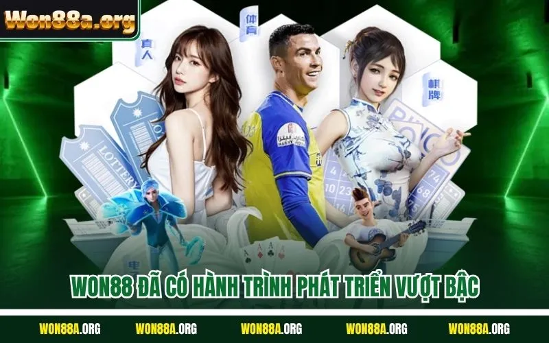 WON88 đã có hành trình phát triển vượt bậc